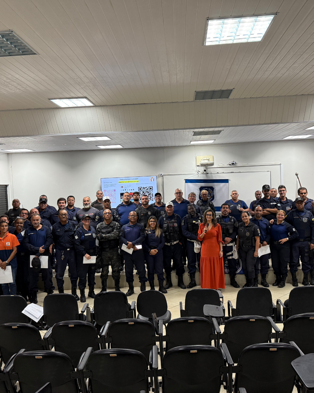 Palestra para a Guarda Civil Municipal em auditório